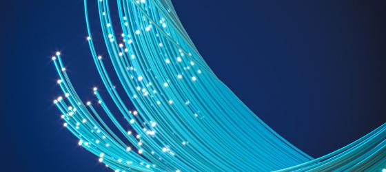 3D Fiber Optic Cable Illustration